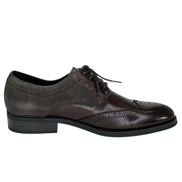 Kenneth Cole Brock Leather Wingtip Mens Oxfords Size 7.5M - Picture 3 of 12